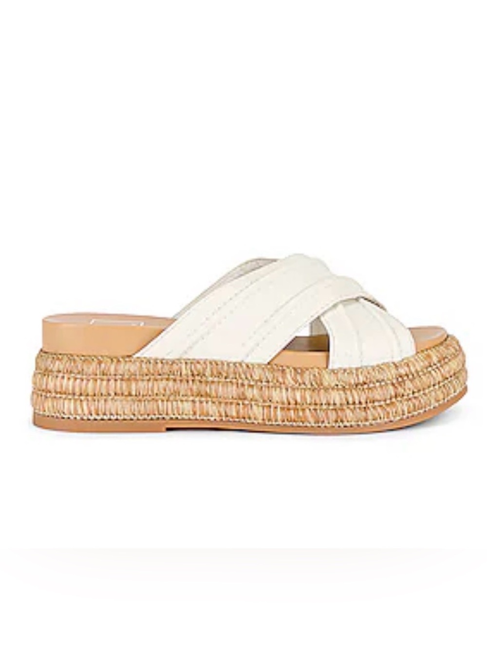 Dolce Vita Weslee Platform Sandal in Ivory Sz 8